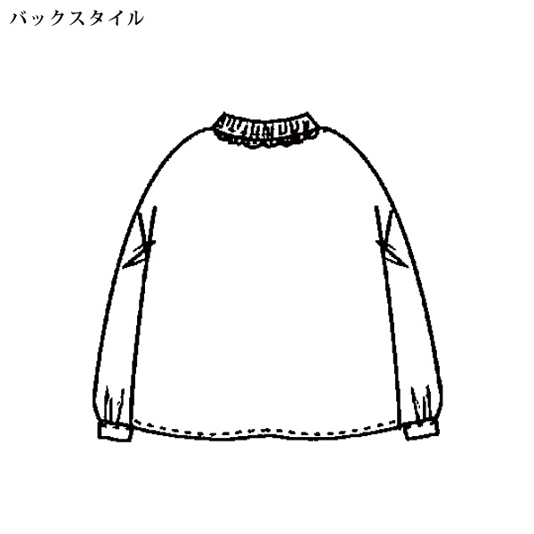 スカラップレース使いブラウス