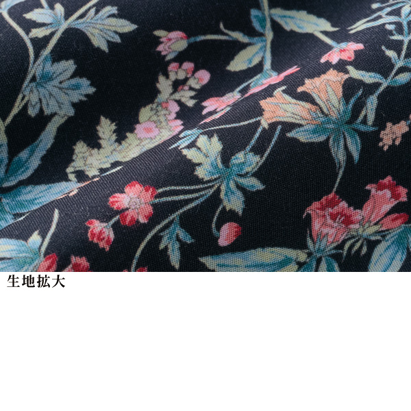 ボタニカルプリントチュニックワンピース