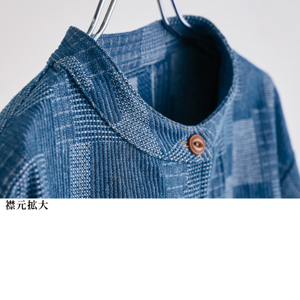 パッチワーク風ジャカード織ジャケット