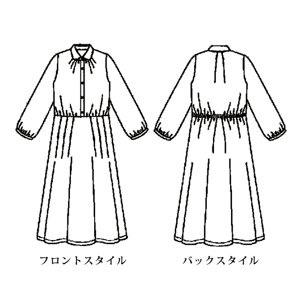 刺しゅう風プリントワンピース