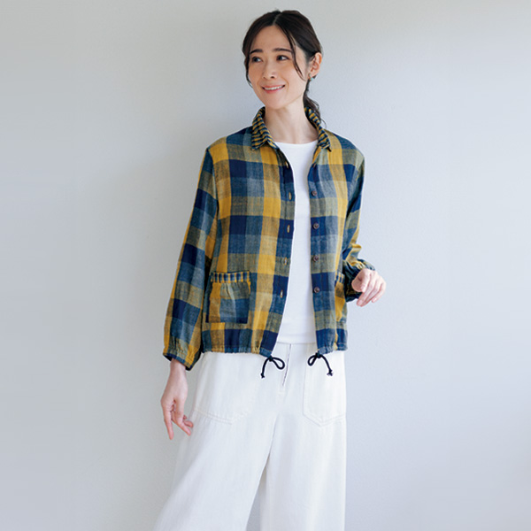 ダブルガーゼの柔らかシャツジャケット