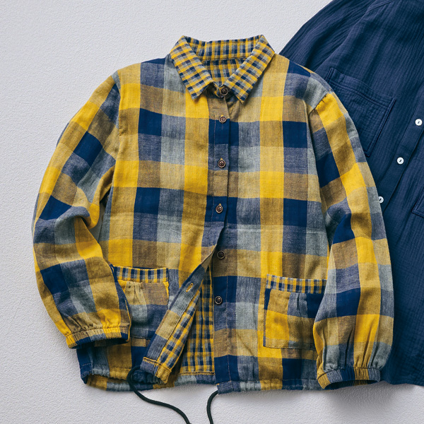 ダブルガーゼの柔らかシャツジャケット