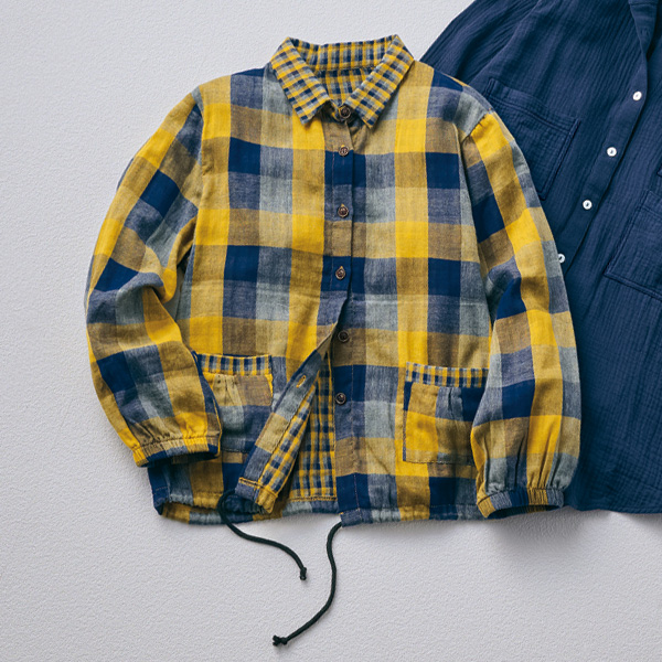 ダブルガーゼの柔らかシャツジャケット