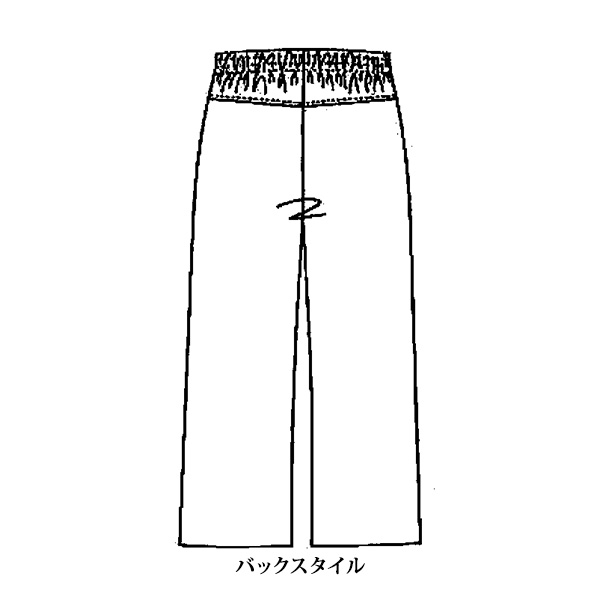 さらさらタッチのセミワイドパンツ