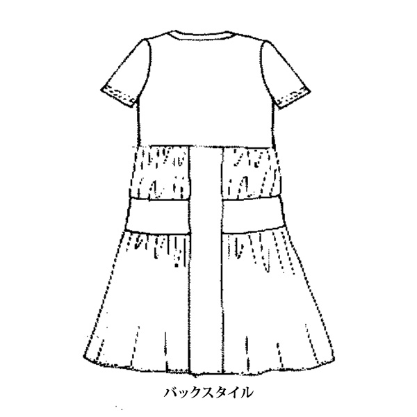 異素材切替チュニック