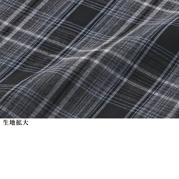 チェック柄ブラウス