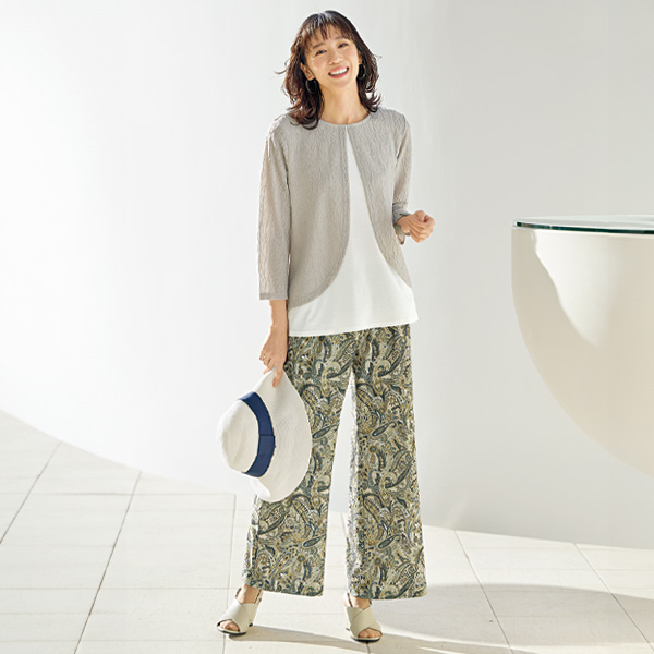 ボレロ重ね着風プルオーバー