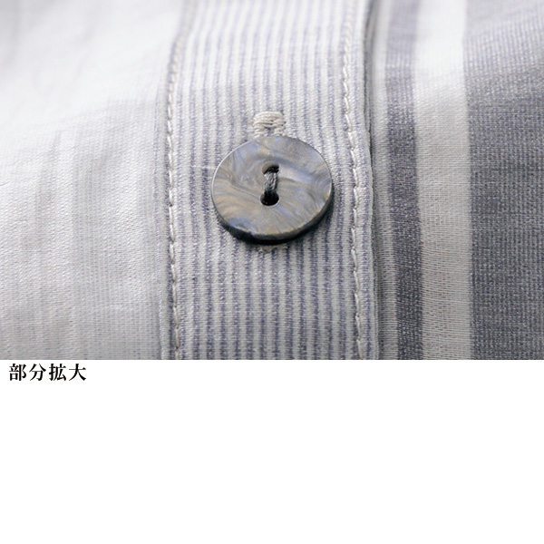 シアーストライプシャツチュニック