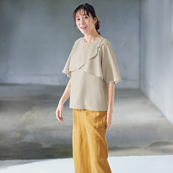 ひんやりフレアブラウス