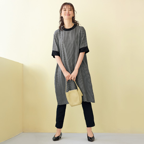 ギンガムチェックチュニック