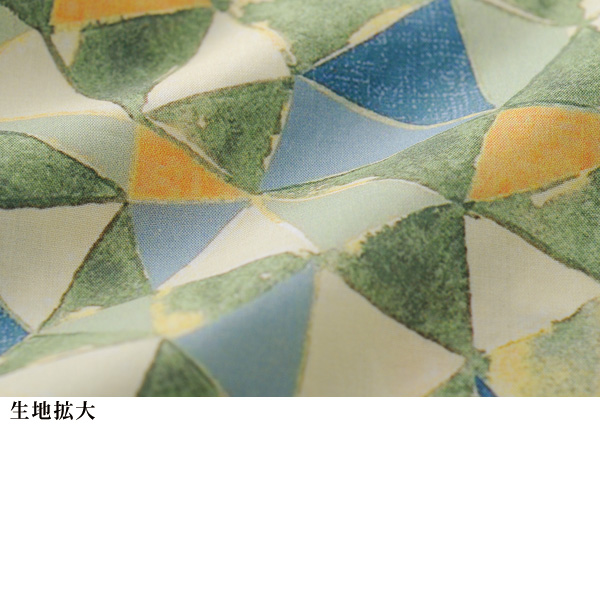 幾何学柄プリントコットンチュニック