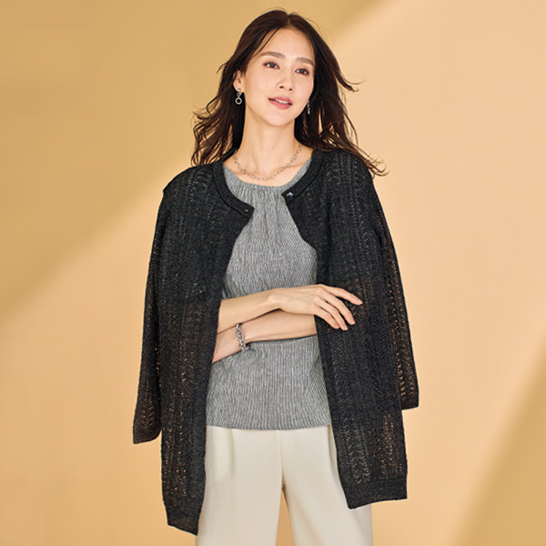 高島ちぢみブラウス