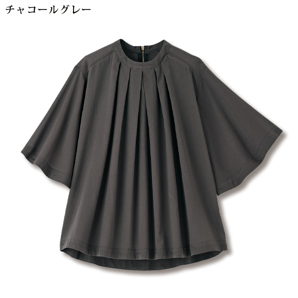 綿ローンベルスリーブブラウス