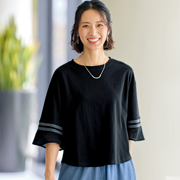 ライン袖プルオーバー