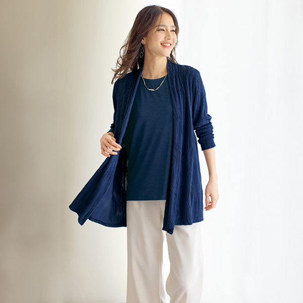 ピンタック風ジャカードアンサンブル