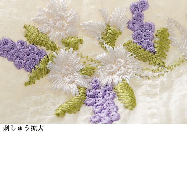 アイレットストライプシアー総刺しゅうシャツ