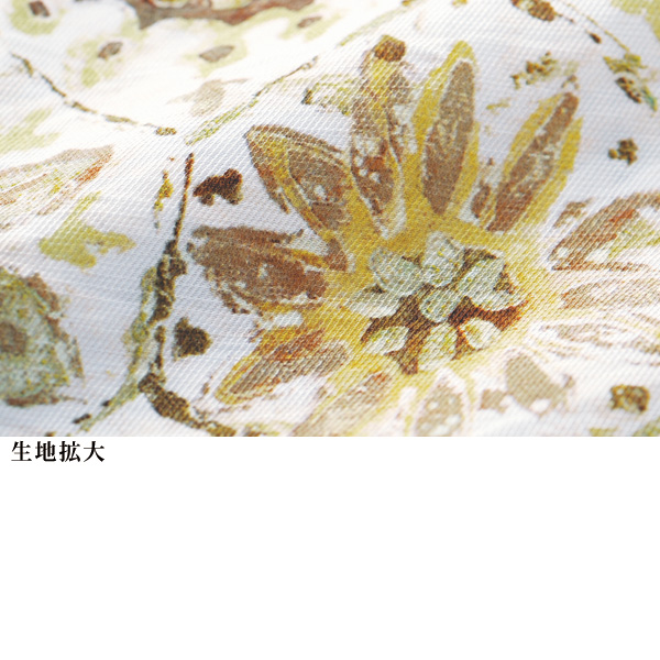 フラワープリントシャツブラウス 大きいサイズ M L LL 3L