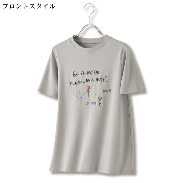 刺しゅう使いTシャツ