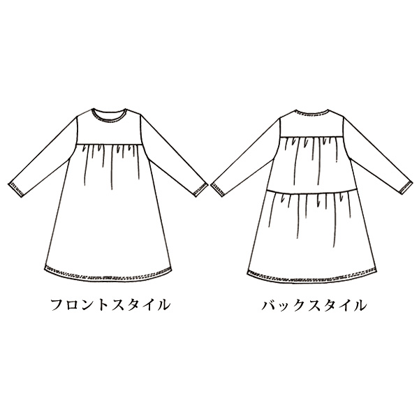 ティアードプリントチュニック