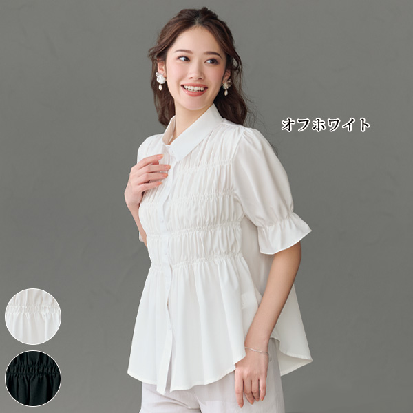 フロントシャーリングシャツ