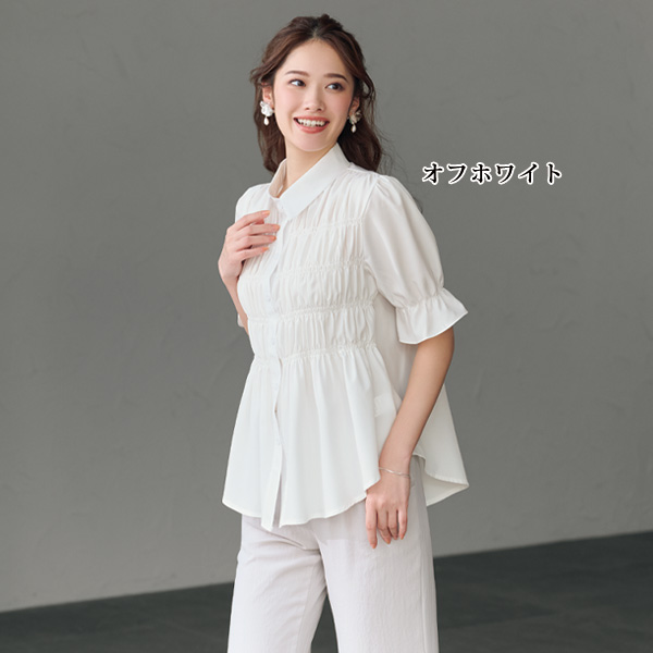 フロントシャーリングシャツ