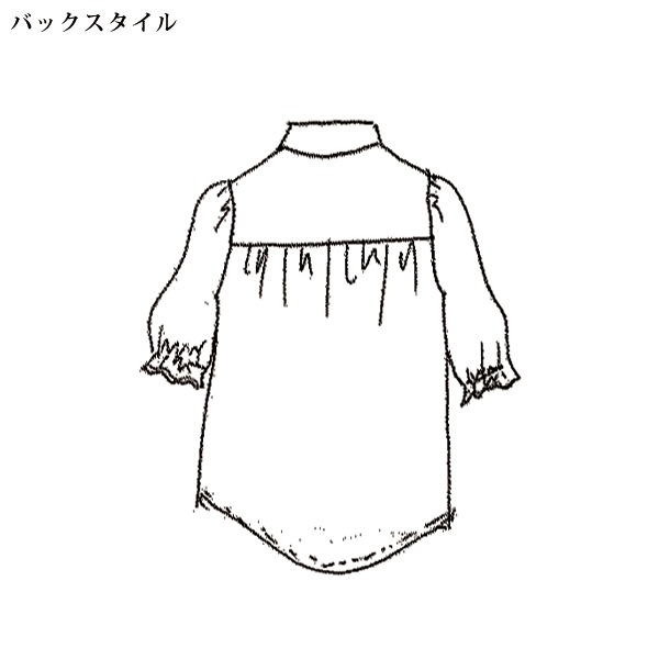 フロントシャーリングシャツ