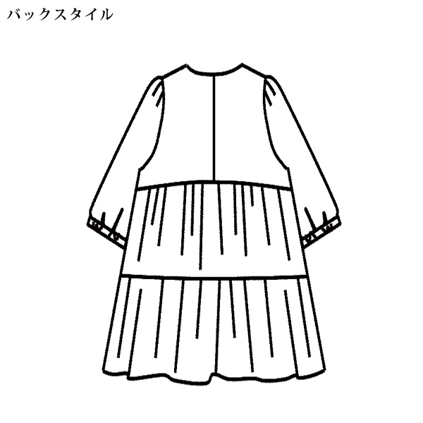 プリントティアードチュニック