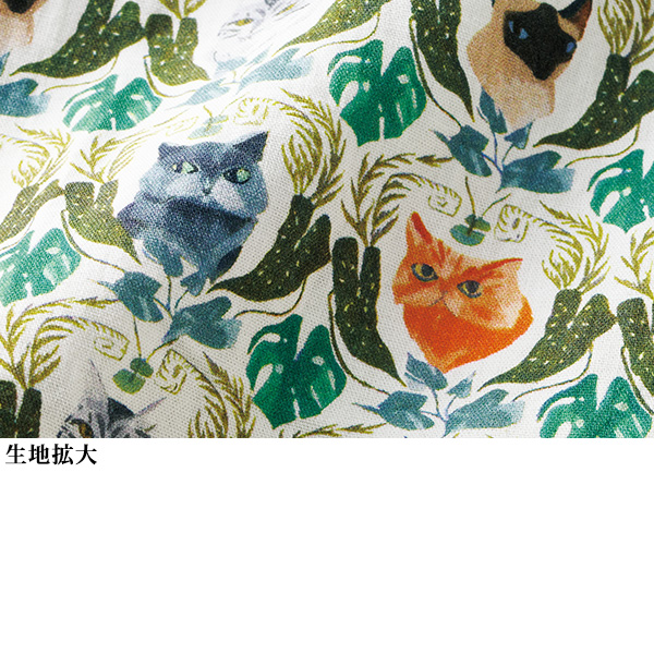 ウニィ 猫ちゃん達のプリントチュニック unii