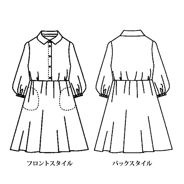 フラワープリントコットンワンピース