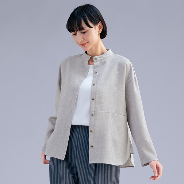 ゆったりシャツジャケット