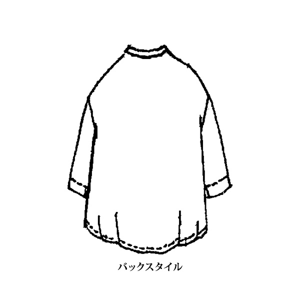 イハナ フラワープリントロング丈ブラウス