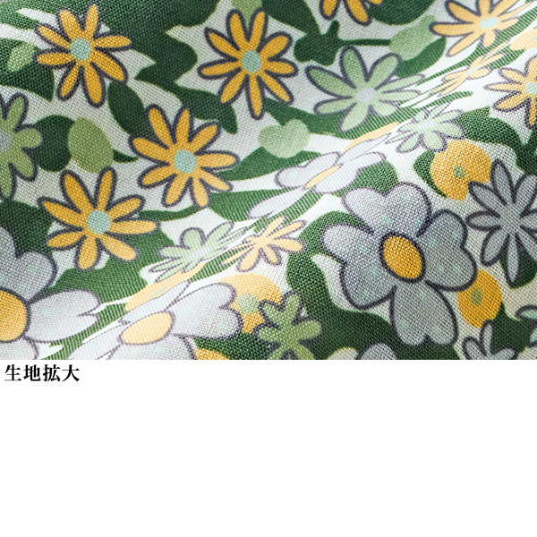 イハナ フラワープリントロング丈ブラウス