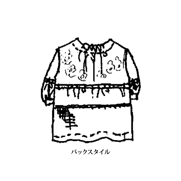 刺しゅう＆レース使いブラウス