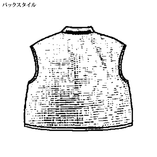 やわらかジャカードの格子柄ベスト