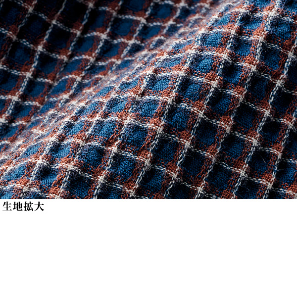 やわらかジャカードの格子柄ベスト