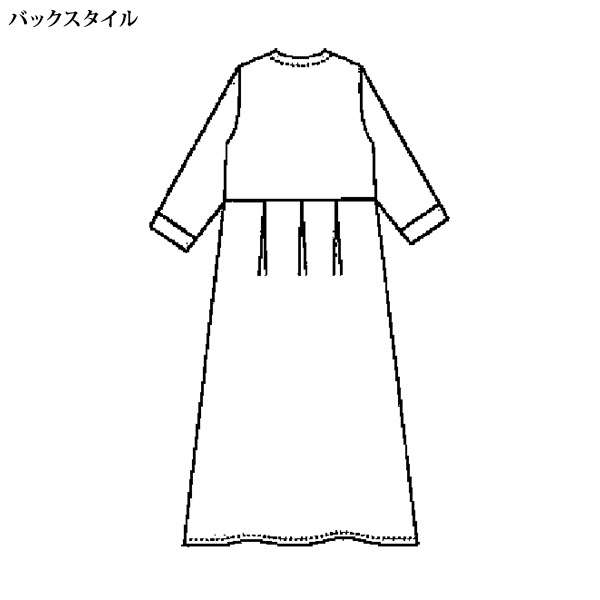 やわらかガーゼのゆったりワンピース