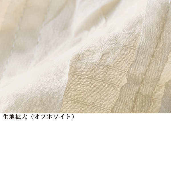 シアー素材ブラウス