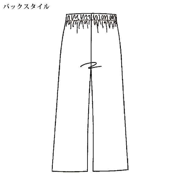 トリプルガーゼセミワイドパンツ 大きいサイズ M L LL 3L
