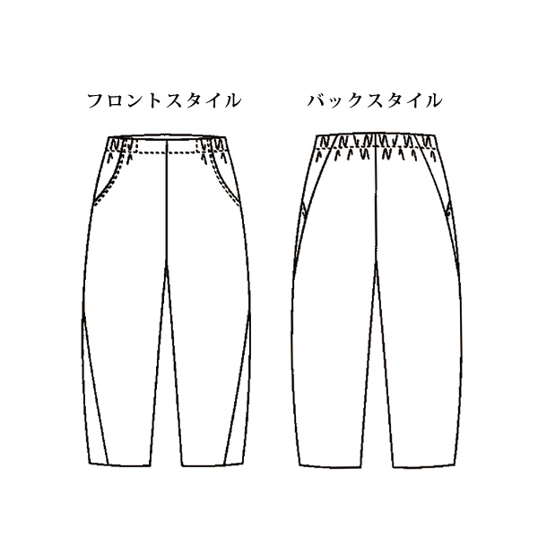 「洗濯機で洗える」カーブパンツ 大きいサイズ M L LL 3L