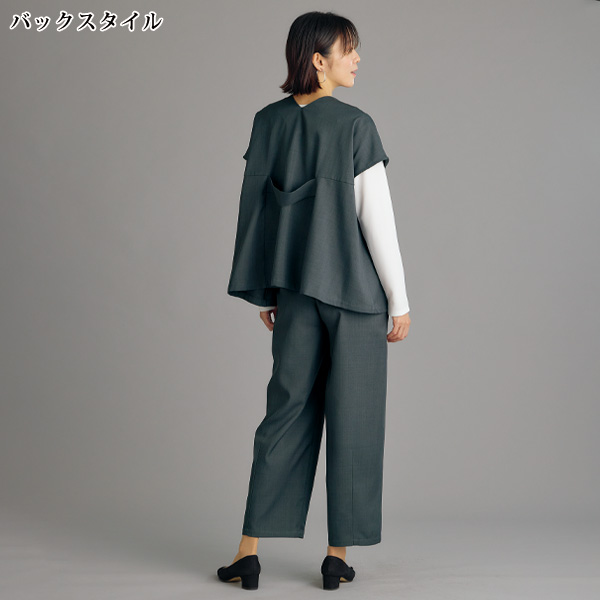 ジレ＆カーブパンツセット