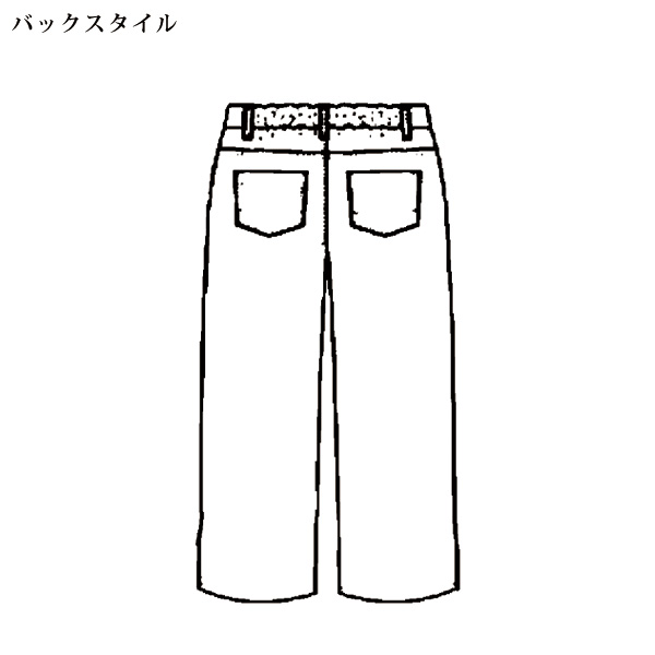 モール糸セミワイドデニム 大きいサイズ M L LL 3L