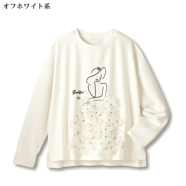 フラワーモチーフレディプルオーバー