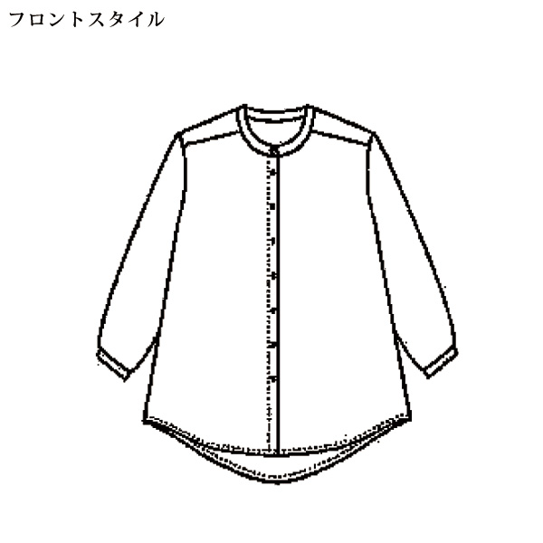ボタニカル柄プリントシャツ