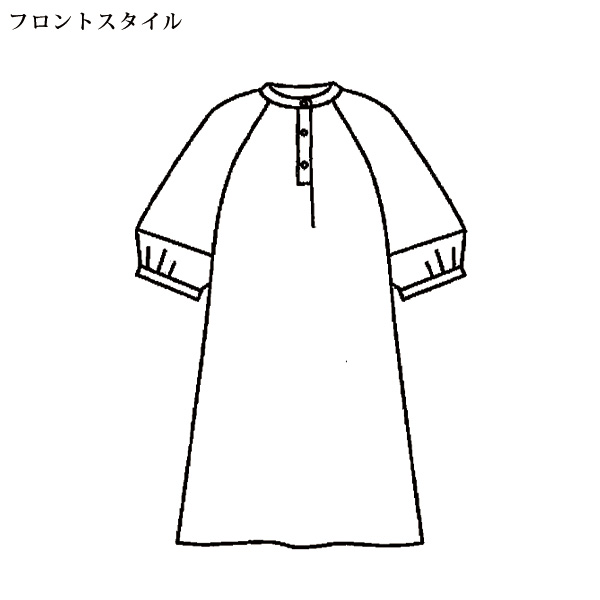 ライン調プリントワンピース 大きいサイズ M L LL 3L