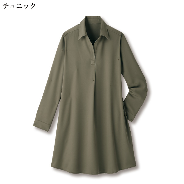 ストール付スキッパーチュニック