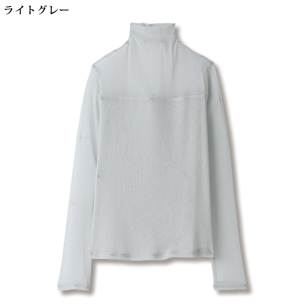 ラメメッシュプルオーバー