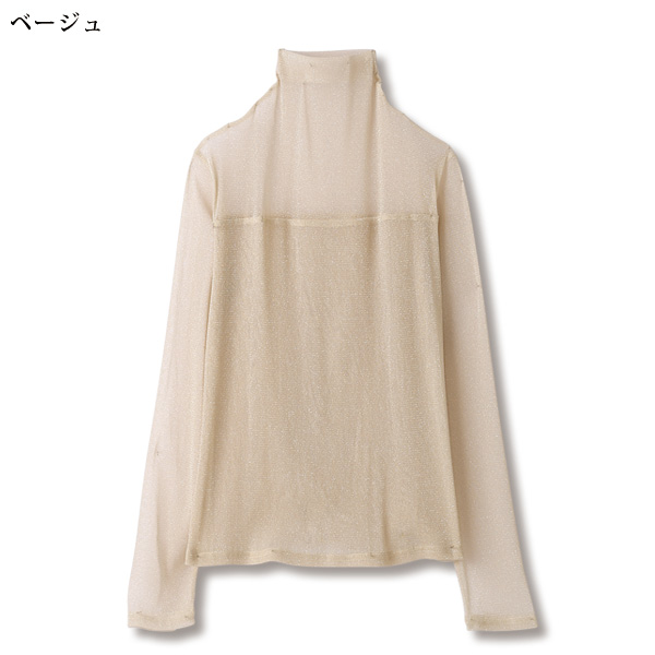ラメメッシュプルオーバー
