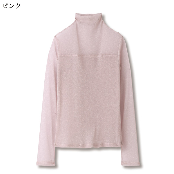 ラメメッシュプルオーバー