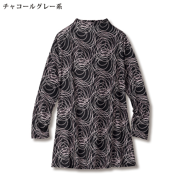 総柄プリントカットソーチュニック