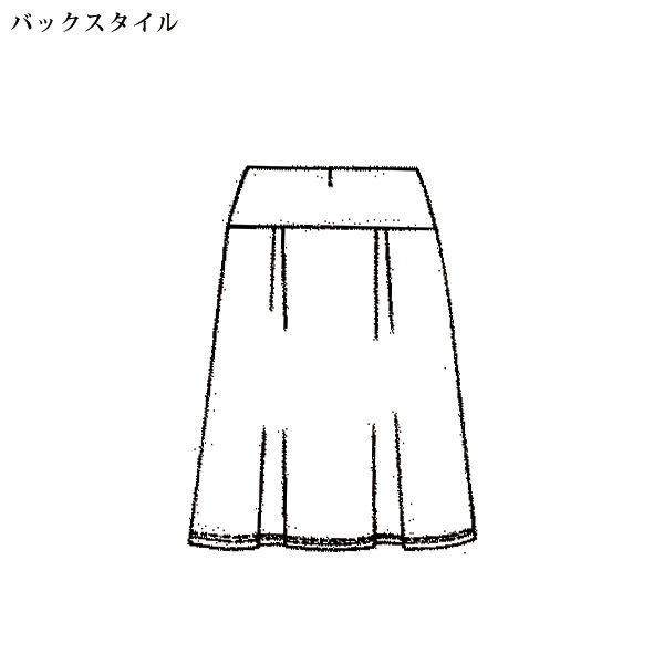 ジャージ素材タックスカート